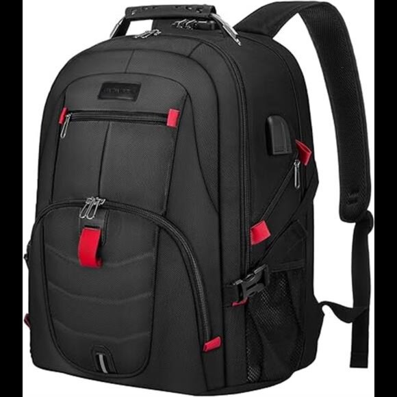 Travel Laptop Backpack Waterproof Anti Theft Backpack with Lock & USB Charging - Picture 7 of 7